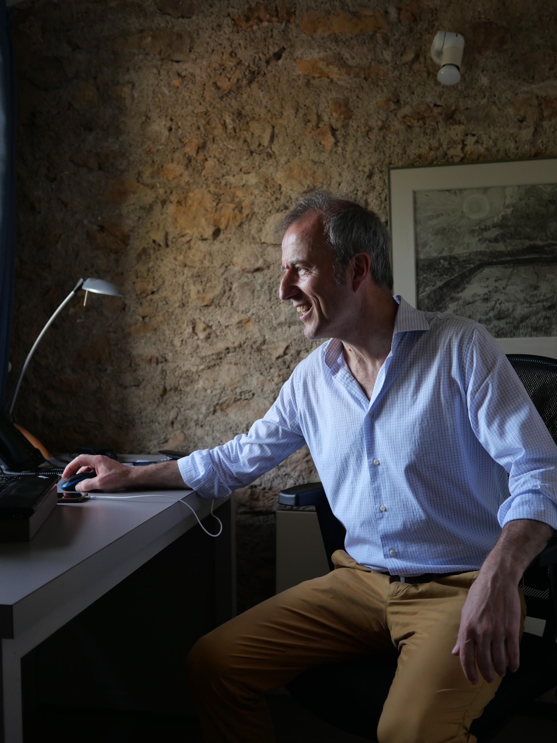 Vincenzo Mazza dans la maison des Chênes