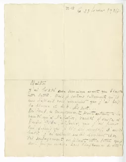 39-18-cc R Abdo à A Gide 23 fév 1934 recto